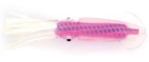 Lure, Rock Cod Squid 3.5″ Clear/Pink/Blue Spots