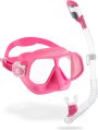 Mask/Snorkel, Rombo + Mini Dry Pink/Clear