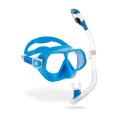 Mask/Snorkel, Rombo + Mini Dry Azure/Clear