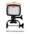 Search Light, Vertical/Horizontal Rotation 5.3W Black