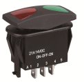 Rocker Switch, Waterproof SPDT On-Off-On 14V/21A with 3 Pins