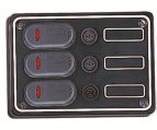 Switch Panel, Waterproof 3-Gang 133.7 x 95.5 x 2.5mm