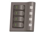 Switch Panel, Plastic Waterproof 4-Gang 12V 102mm x 130mm