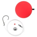 Float Rig, Egg Sinker 8/0 Circle Hook Mono 60 Lb 5′