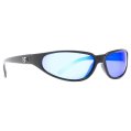 Sunglasses, Sitka Frame: Matte Black Lens: Blue Mirror