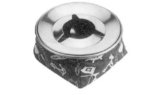 Ashtray, Stamped Stainless Steel Bean Bag Style