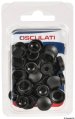 Snap Cap Set, Black for Screws Ø:3.5/4.2mm