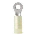 Crimp Ring, Yellow 12-10ga Hole#8/4mm Nylon Insulated 100 Pack