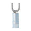 Crimp Spade Terminal, Blue 16-14ga Fork#10 Double 100 Pack