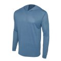Fishing Shirt, Men’s Hooded AquaTek Solid Petrol