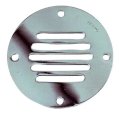 Vent Grill, Locker Round for Ø:2-1/2 Stainless Steel