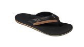 Sandals, Men’s Cushion Dawn Black/Tan