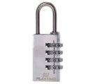 Padlock, Combination  Chrome Plated Brass 49mm Wide Shank: Stainless 316