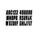 Letter Kit, Alphanumeric 3″ Vinyl Black 144 Piece