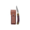 Knife, 3-3/4″ Folding with Leather Sheath