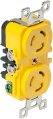 Receptacle, 125V 15A Locking Duplex