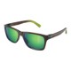 Sunglasses, Green Kowelo Shiny Tran Dark Grey w/Green