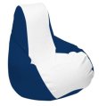 Bean Bag Chair, Marine Teardrop Longneck Medium White Navy Blue
