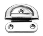 Padeye, Folding Cast Pad:46 x 45mm 4 Holes Cast Stainless 316