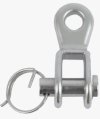 Toggle, Eye/Jaw 8.5mm w/Clevis Pin 8mm Stainless 316 L:31mm