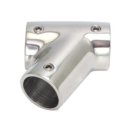 T-Connector, Left 60º PipeØ:22mm-7/8″ (Top Screw) Stainless 316