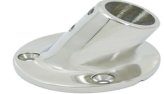 Base, Round Stainless Steel BaseØ:70mm PipeØ:25mm Railing 60º