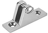 Deck Hinge, 90º Base:53 x18 x37mm Stainless 316 Gap & Pin: 6mm