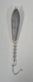 Lead, Cigar Trolling Sinker with Chain and Snap 4oz
