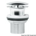 Drain, Push-Pull L:75mm Thread: 1-1/4″ Chrome Plated Brass