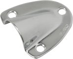 Clamshell Vent, 1-5/8 x 1-1/2 Stainless Steel Plated